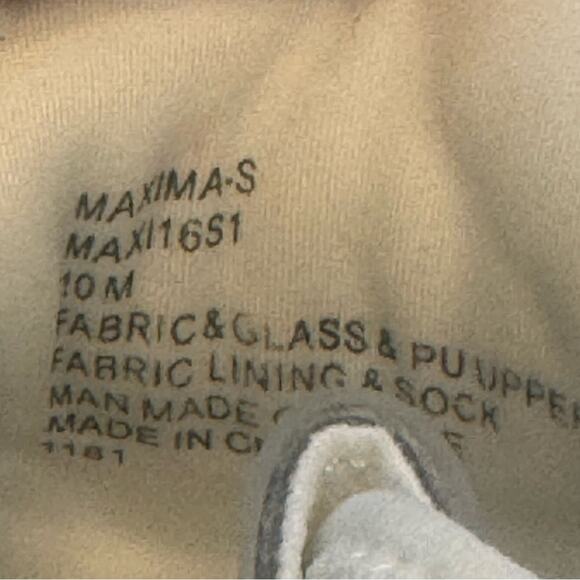 Steve Madden Maxima Rhinestone Sneakers Chunky Knit Low Top White/Silver Size 10 - Picture 8 of 11